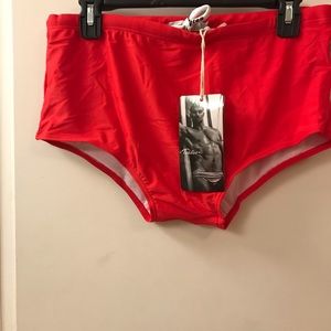 Taddlee Men’s swimming briefs Red XLarge